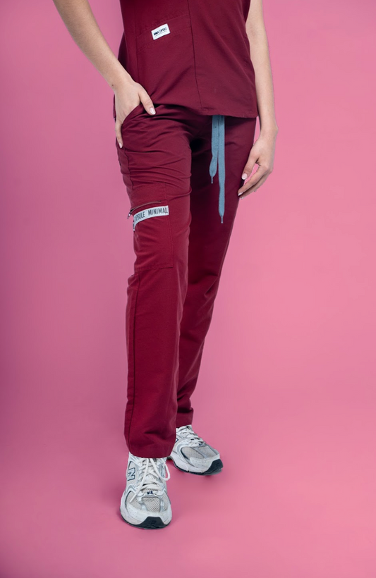 Dark Red Scrub - Mujer - Classic