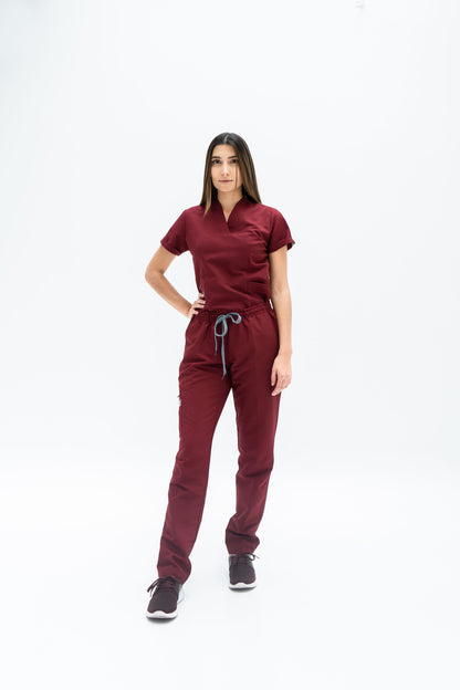 Dark Red Scrub - Mujer - Classic
